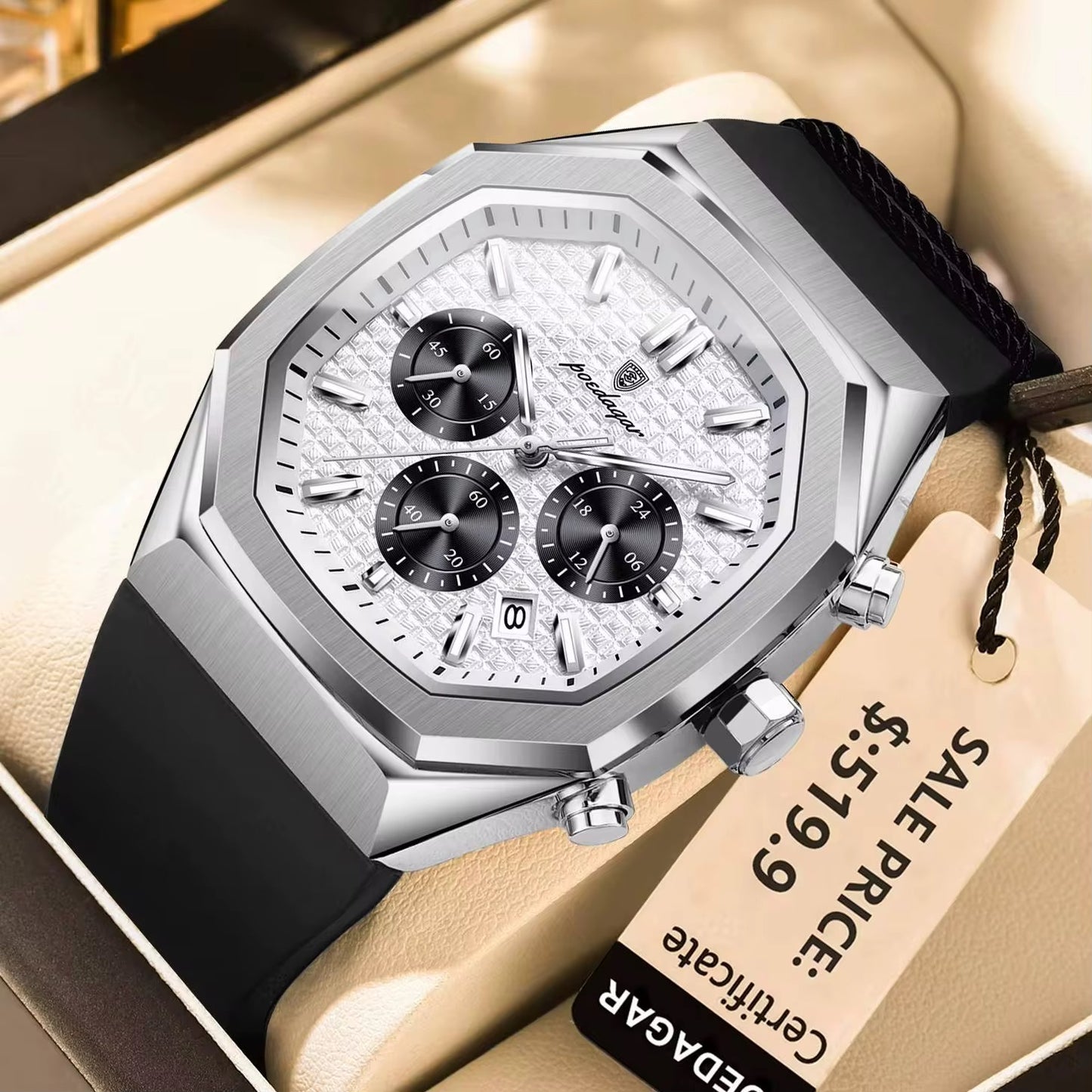 Poedagar 893 Luxury Chronograph