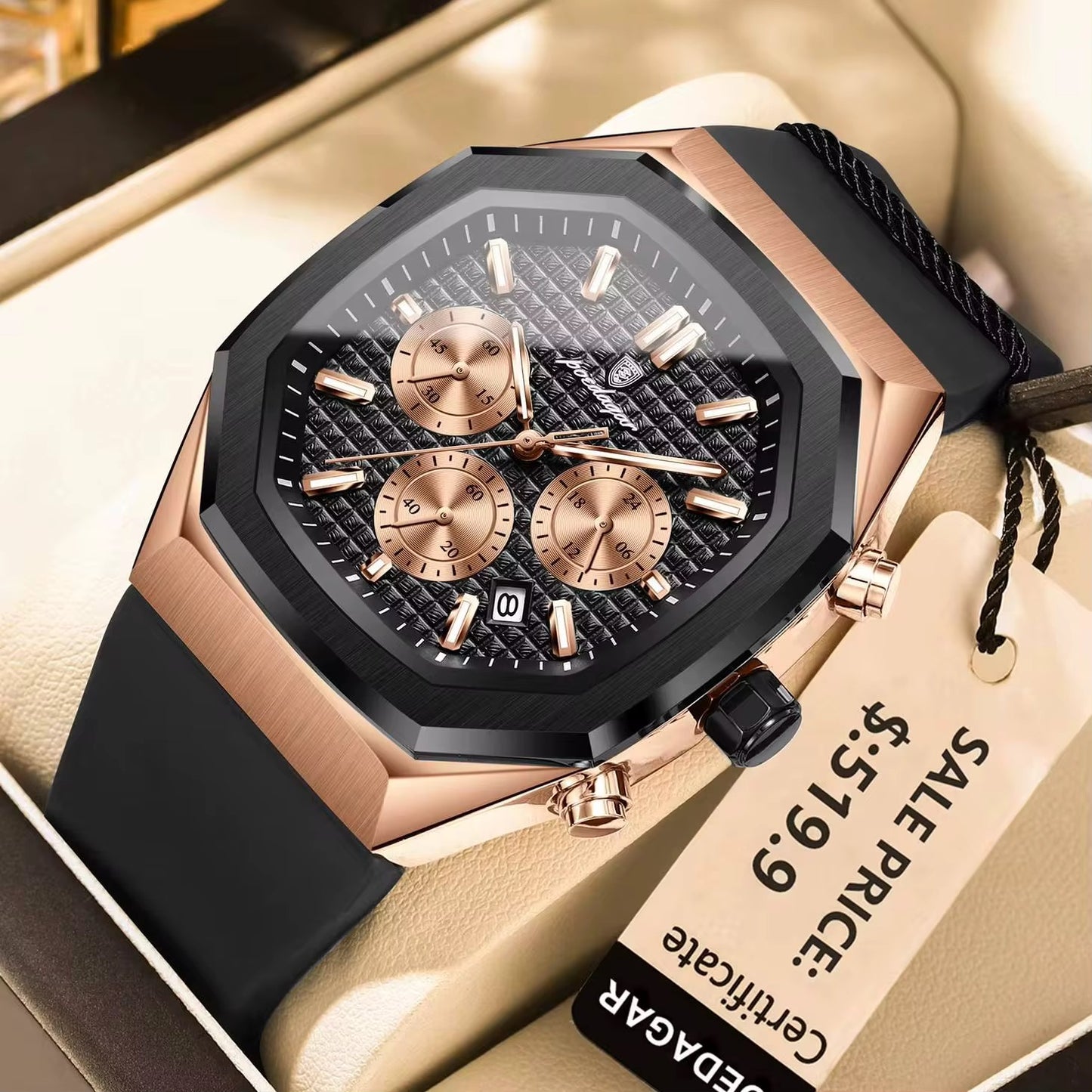 Poedagar 893 Luxury Chronograph